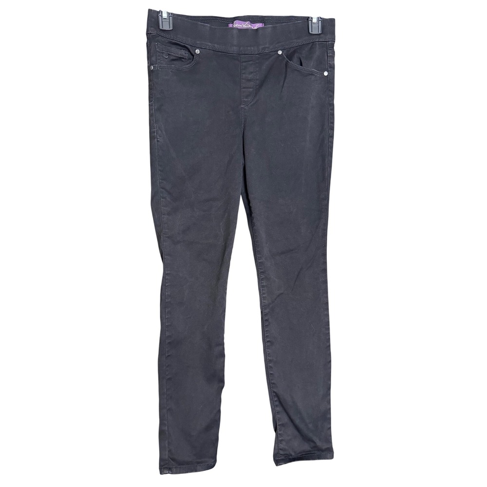 Vintage Gloria Vanderbilt Amanda‎ 90s Pants Size 8 Black Pull On Stretch Denim
